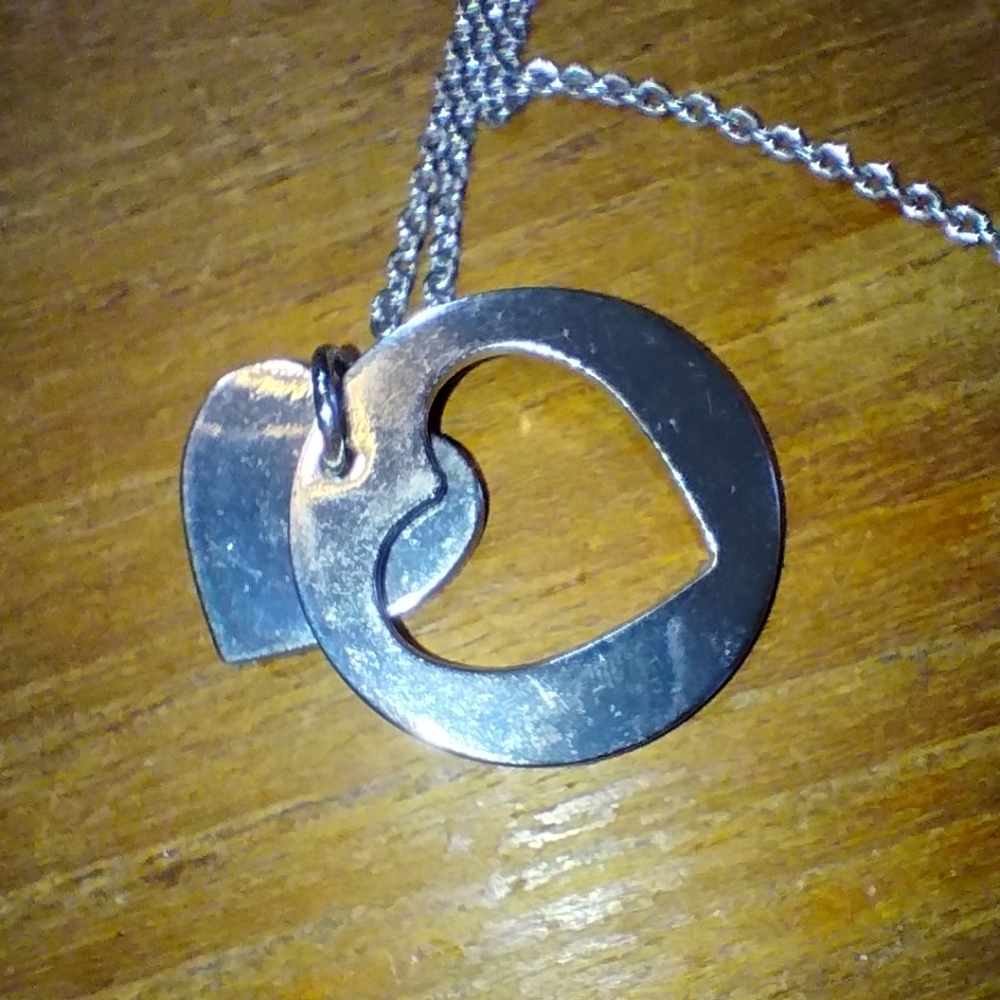 Silver Heart Necklace & Silver Love You Bracelet, Perfect for Valentine'… - Picture 4 of 11